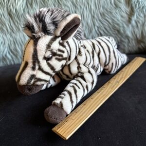 Ganz‎ Plush Webkinz Endangered Species Cape Mountain Zebra No Code Lying 14"